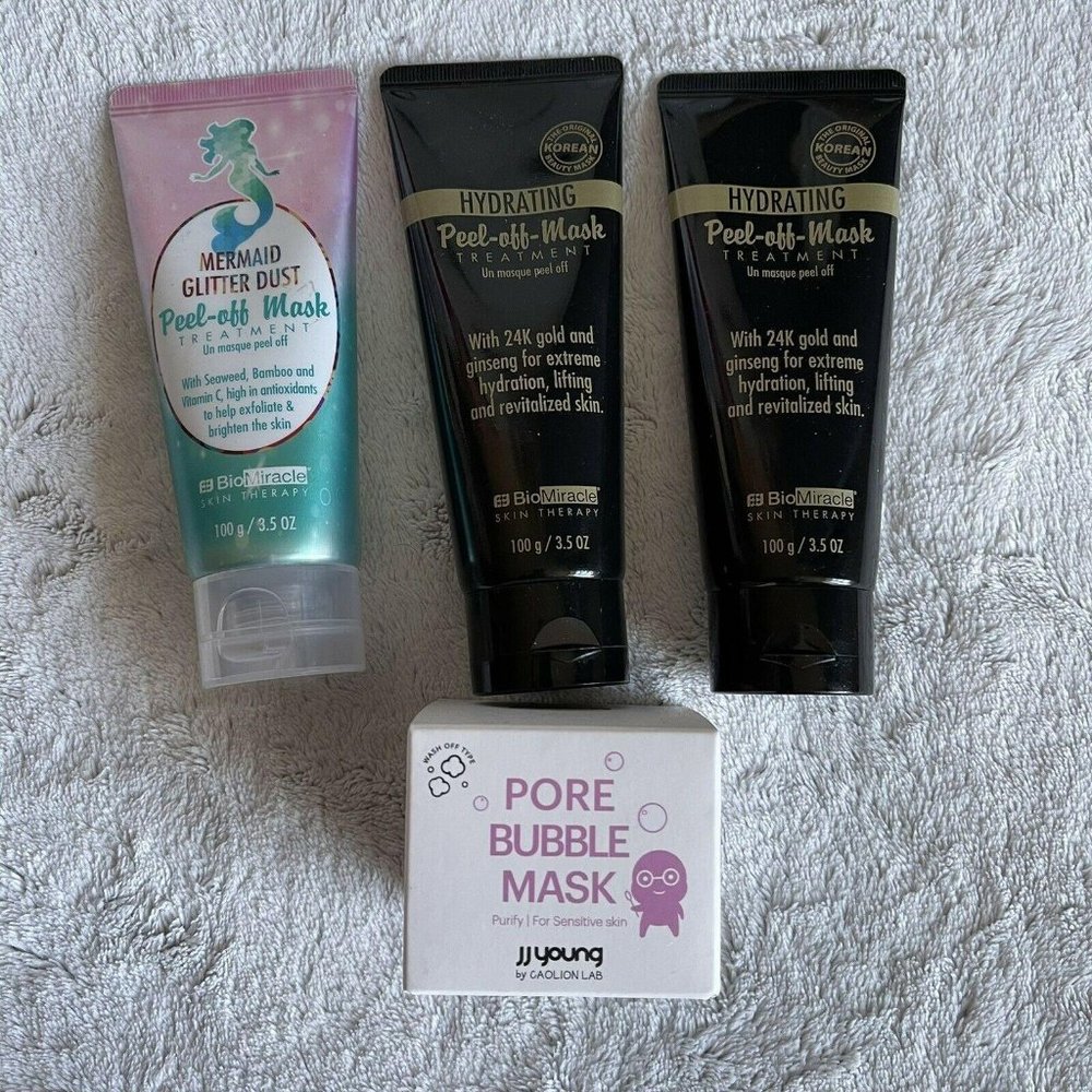 Bio Miracle Hydrating & Mermaid Peel Off Mask & JJ